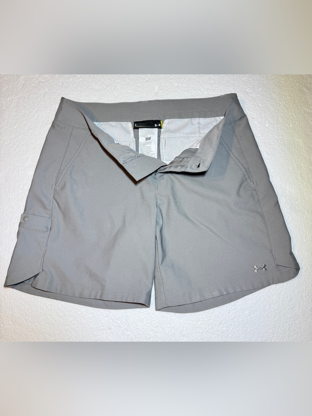 Under Armour Heat Gear Women’s Performance Golf Short Fitted Storm 1 Dark Grey 8